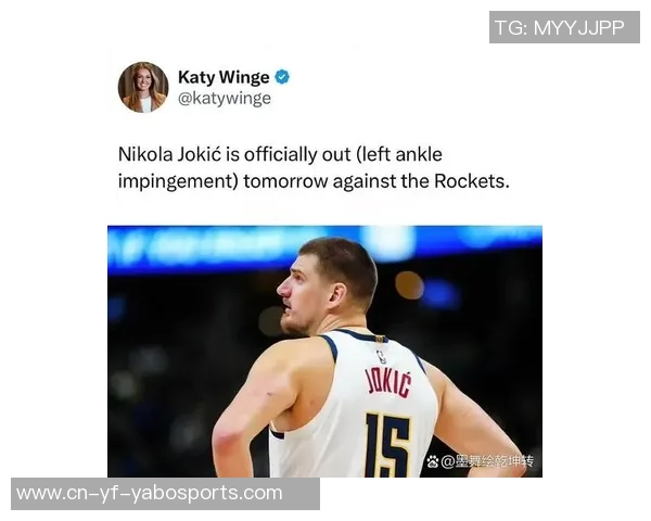 约基奇或将缺席剩余比赛放弃评奖资格以保健康